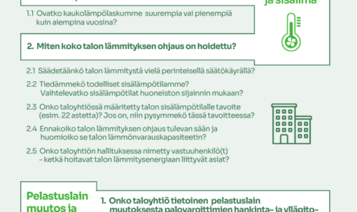 Kysy ainakin nämä taloyhtiökokouksessa